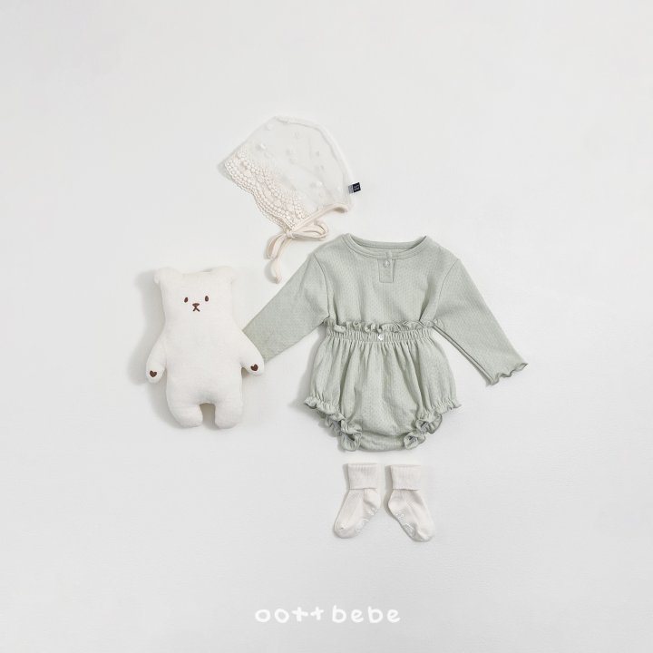 Oott Bebe - Korean Baby Fashion - #babyoutfit - Lace Bonnet - 9