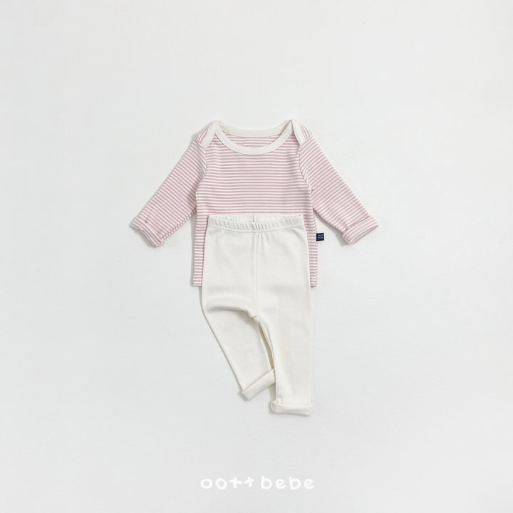 Oott Bebe - Korean Baby Fashion - #babyoutfit - Coco Stripe Easywear - 8