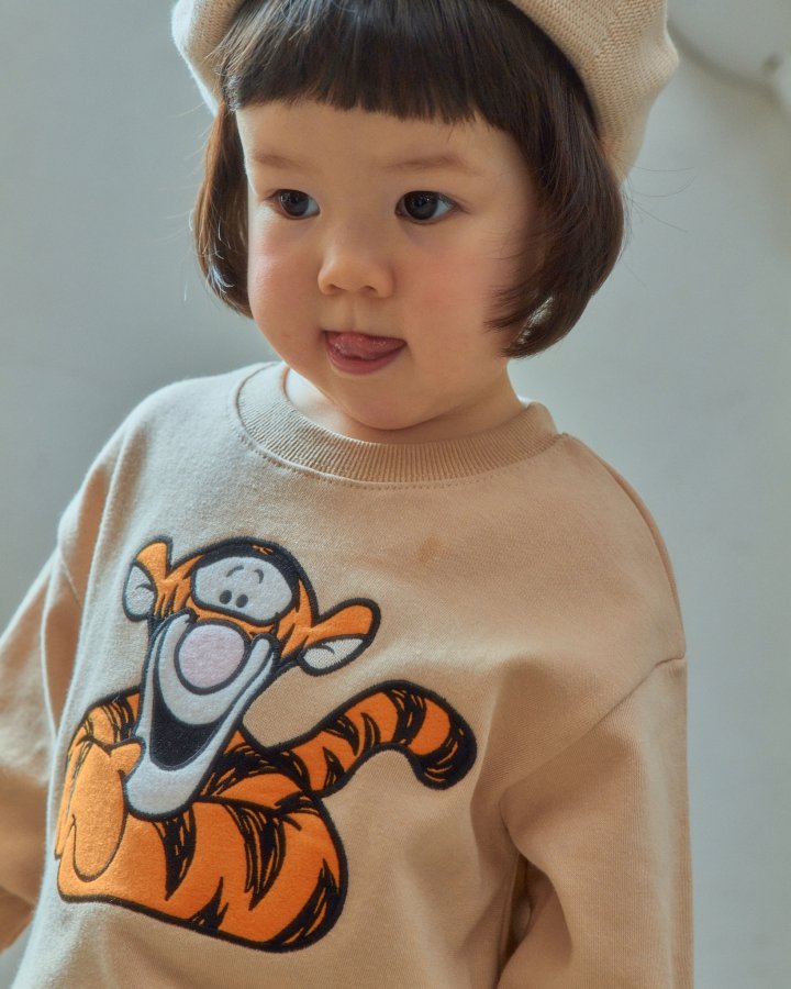 Oott Bebe - Korean Baby Fashion - #babyoutfit - Pooh Friends Sweatshirt Tigger - 3