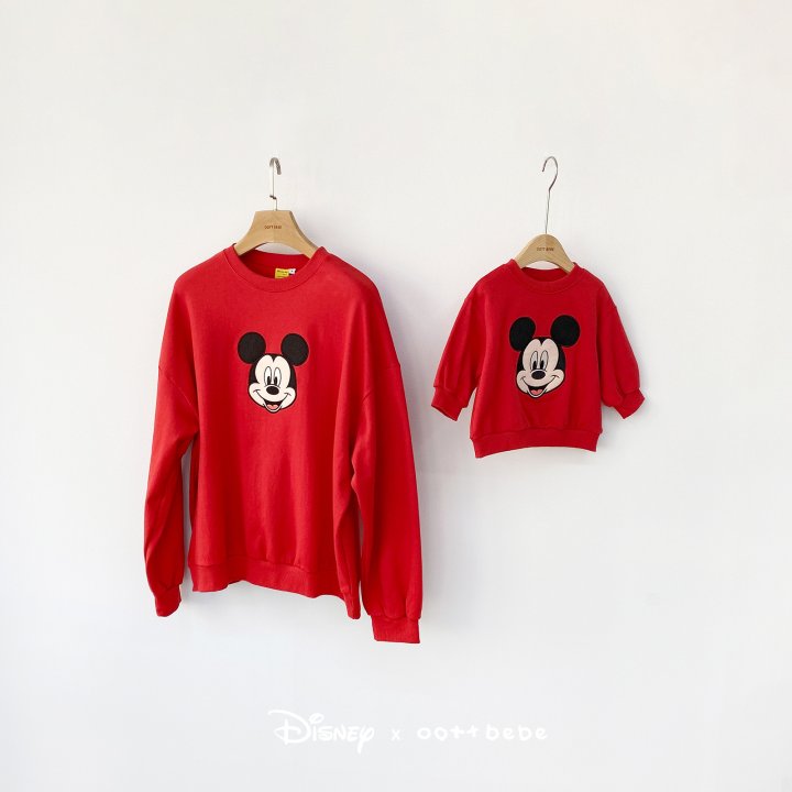 Oott Bebe - Korean Baby Fashion - #babyootd - D Sweatshirt Cute Mouse - 4