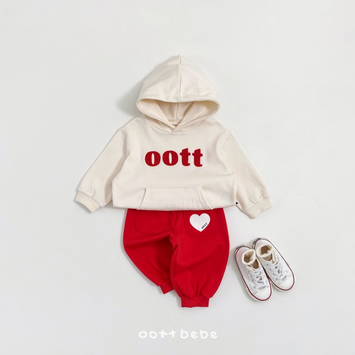 Oott Bebe - Korean Baby Fashion - #babyoutfit - Heart Pocket Pants - 3