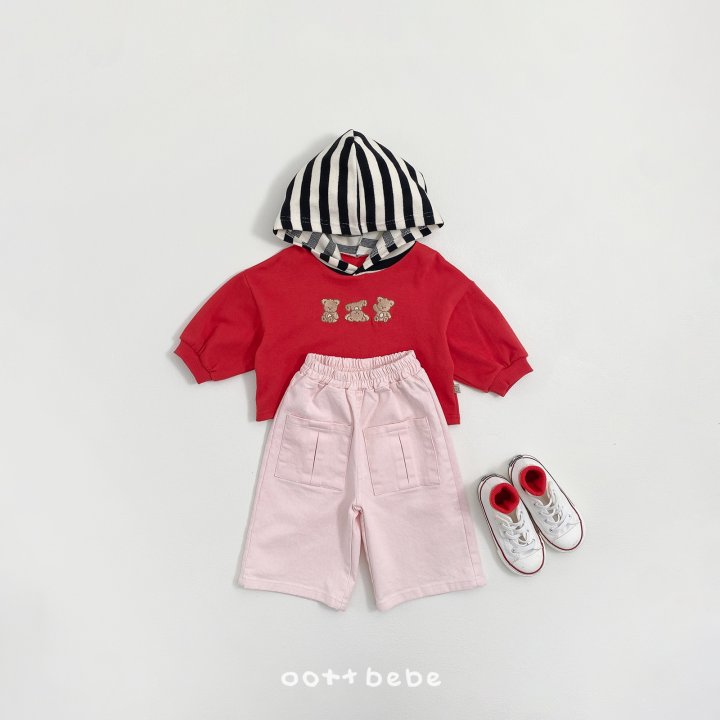 Oott Bebe - Korean Baby Fashion - #babywear - Three Bears Hoodie Sweatshirt - 3
