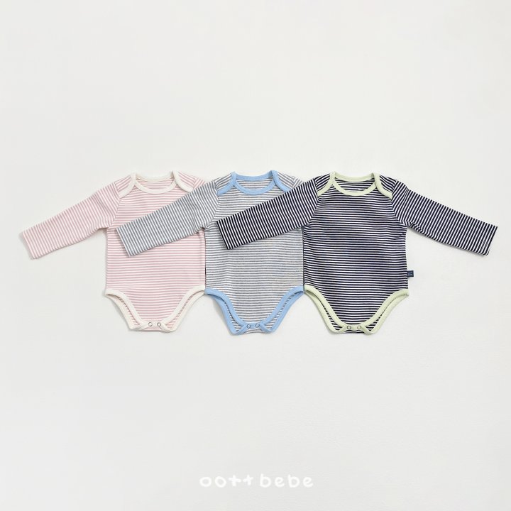 Oott Bebe - Korean Baby Fashion - #babywear - Coco Stripe Suit - 10