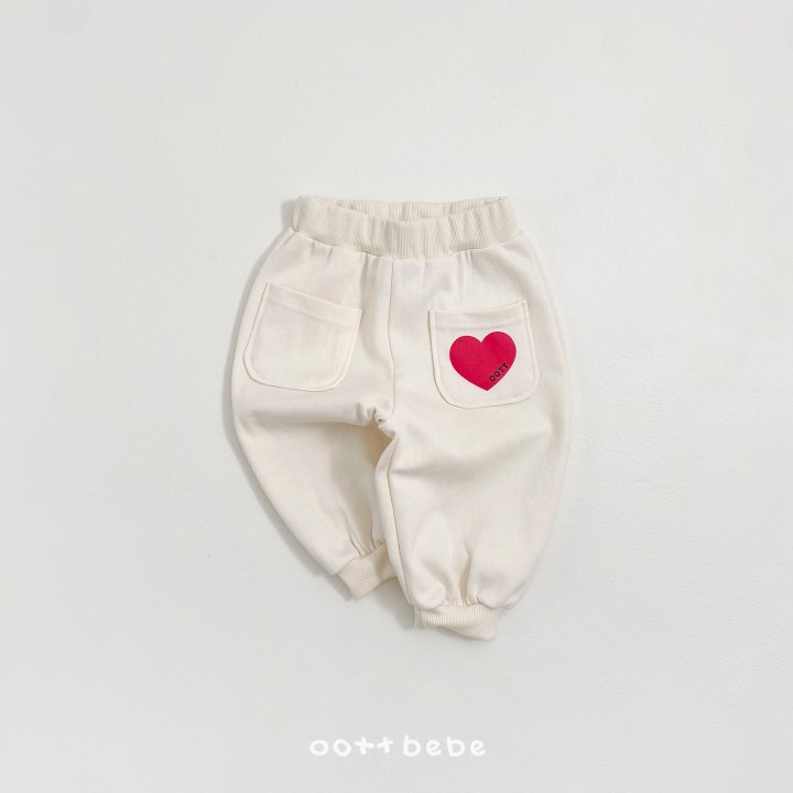 Oott Bebe - Korean Baby Fashion - #onlinebabyboutique - Heart Pocket Pants - 6