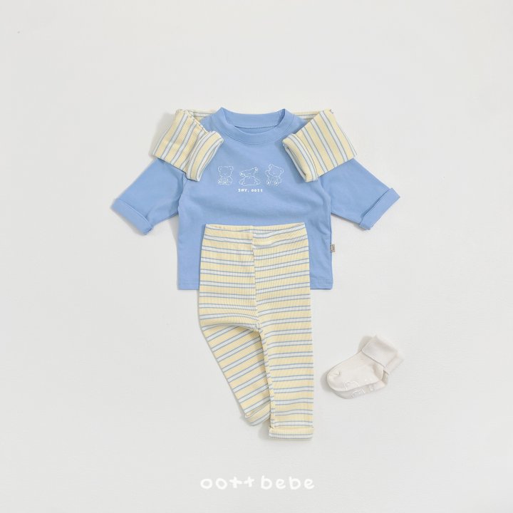 Oott Bebe - Korean Baby Fashion - #onlinebabyboutique - Seiotte Leggings (Kids) - 2