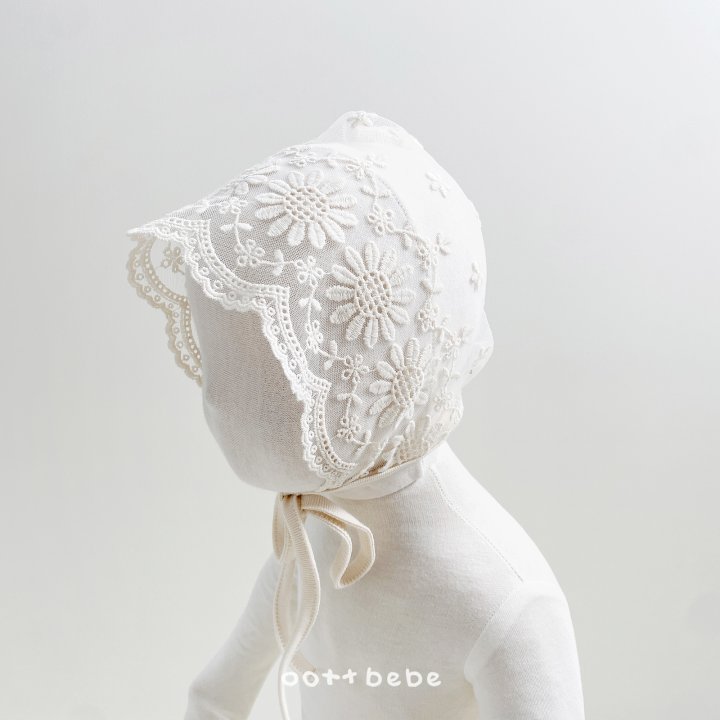Oott Bebe - Korean Baby Fashion - #onlinebabyboutique - Lace Bonnet - 11