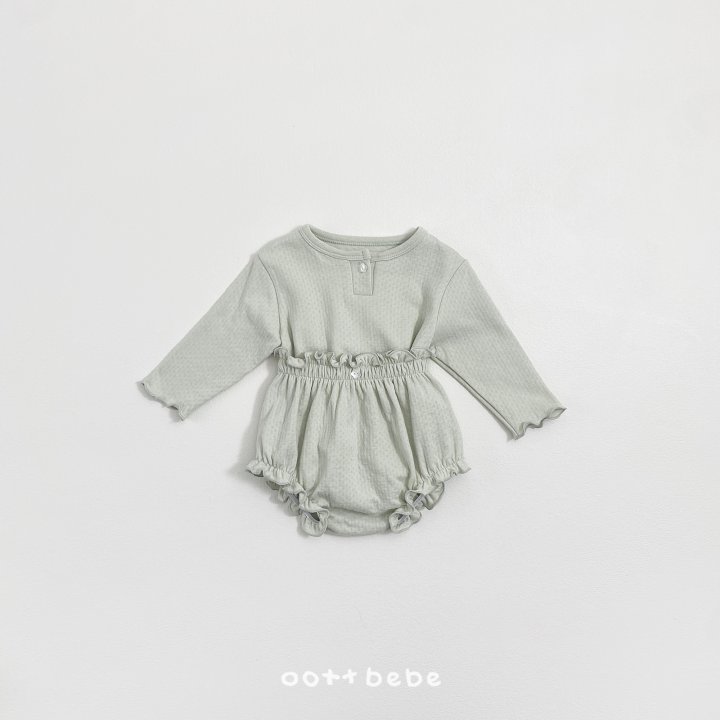 Oott Bebe - Korean Baby Fashion - #onlinebabyboutique - Cozy Bloomer Set - 7