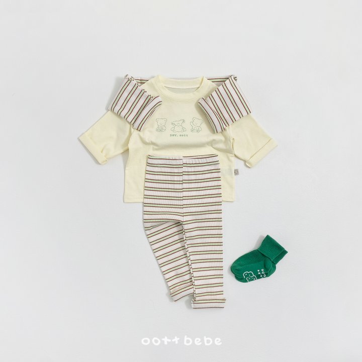 Oott Bebe - Korean Baby Fashion - #onlinebabyshop - Seiotte Leggings (Kids) - 3