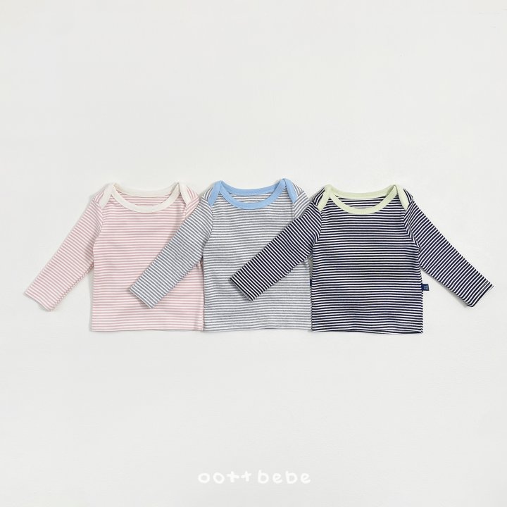 Oott Bebe - Korean Baby Fashion - #onlinebabyshop - Coco Stripe Easywear - 11