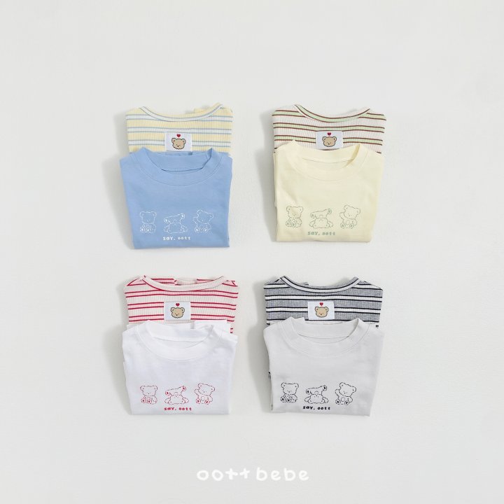 Oott Bebe - Korean Baby Fashion - #onlinebabyshop - Say Oott Tee Set (Kids)
