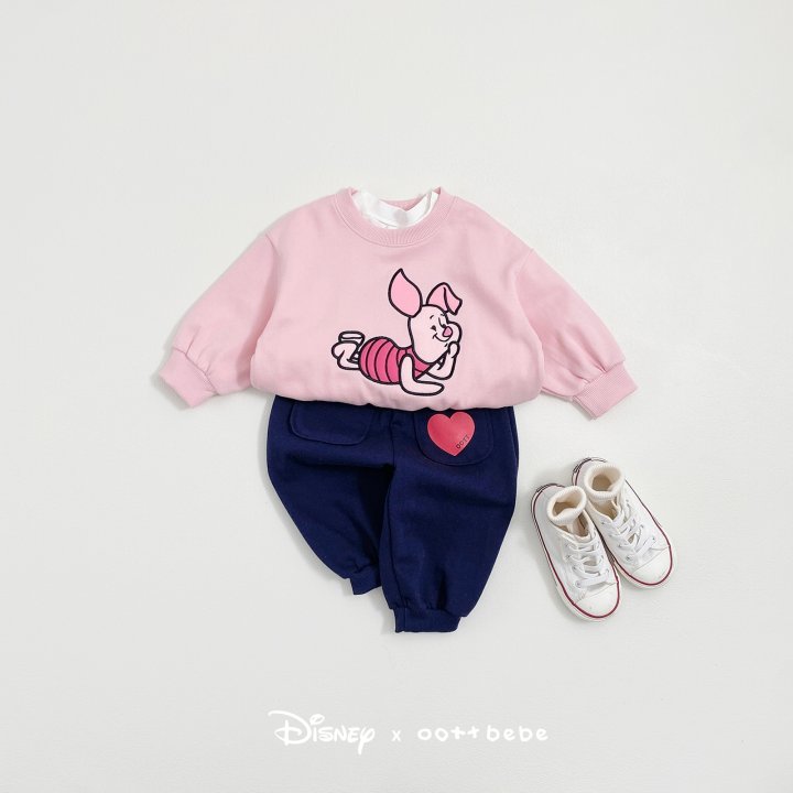 Oott Bebe - Korean Baby Fashion - #smilingbaby - Pooh Friends Sweatshirt Piglet - 10