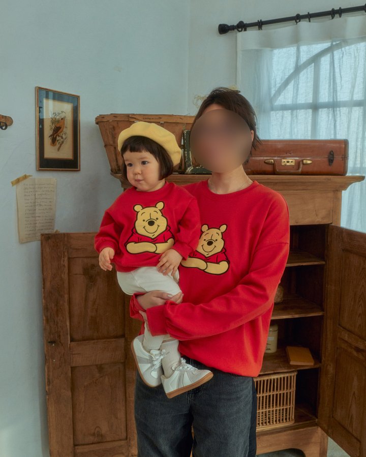 Oott Bebe - Korean Women Fashion - #momslook - Pooh Friends Sweatshirt Pooh (Adult)