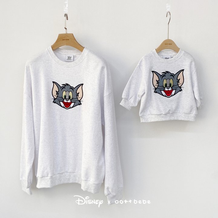 Oott Bebe - Korean Women Fashion - #momslook - Tom Jerry Sweatshirt Tom (Adult) - 11