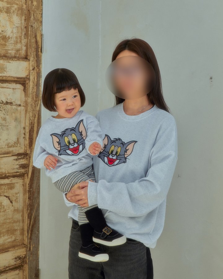 Oott Bebe - Korean Women Fashion - #momslook - Tom Jerry Sweatshirt Tom (Adult) - 3