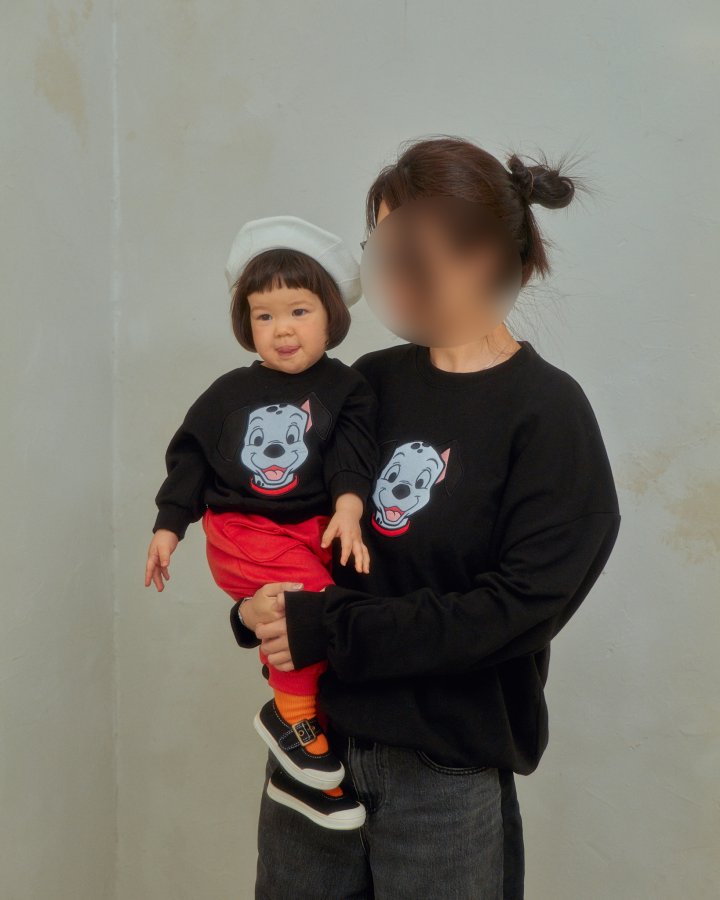 Oott Bebe - Korean Women Fashion - #momslook - D Sweatshirt Dalmatian (Adult) - 2
