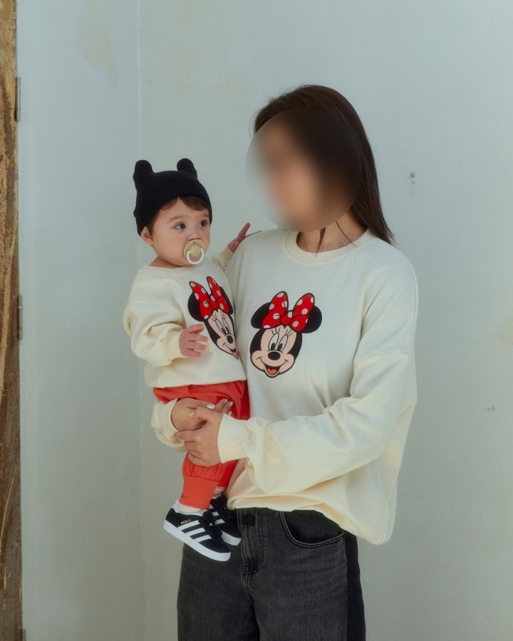 Oott Bebe - Korean Women Fashion - #momslook - D Sweatshirt Ribbon Mouse (Adult)