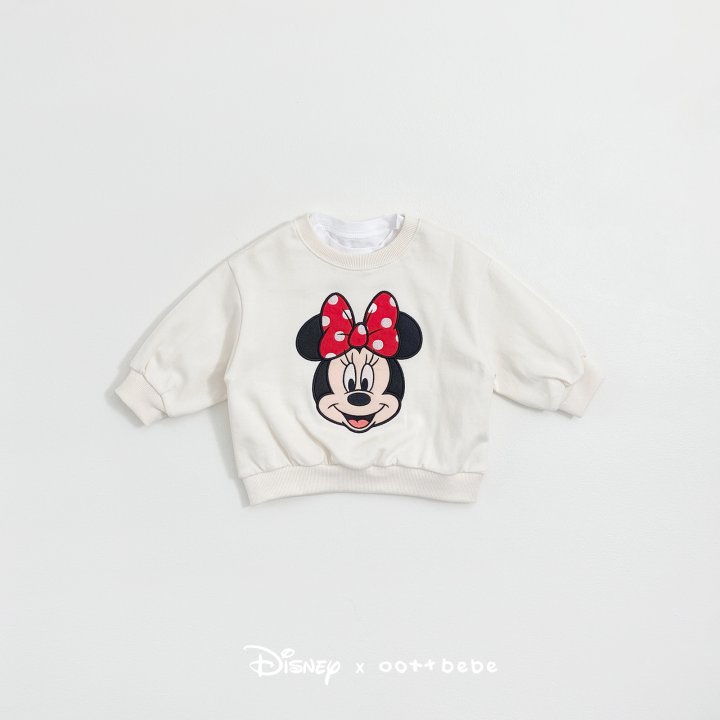 Oott Bebe - Korean Women Fashion - #momslook - D Sweatshirt Ribbon Mouse (Adult) - 5