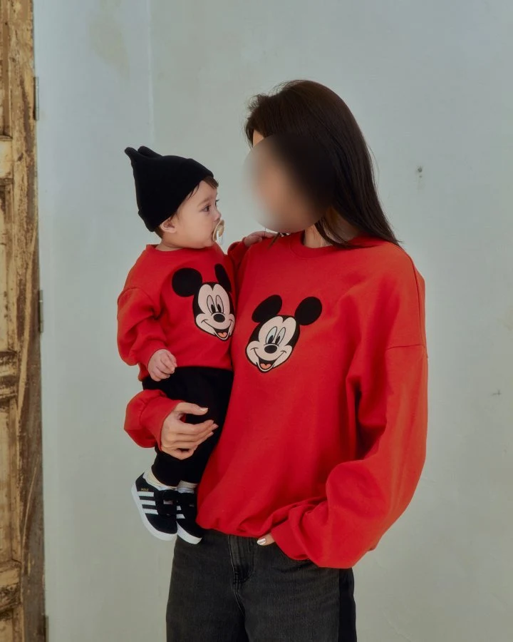 Oott Bebe - Korean Women Fashion - #momslook - D Sweatshirt Cute Mouse (Adult)