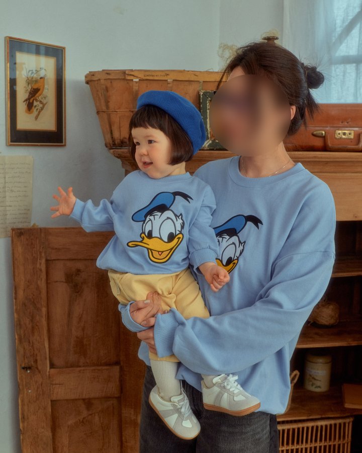 Oott Bebe - Korean Women Fashion - #womensfashion - Donald Duck Sweatshirt (Adult) - 5
