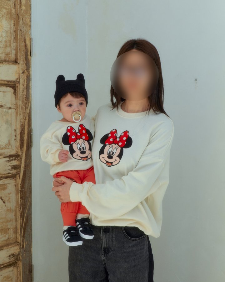 Oott Bebe - Korean Women Fashion - #womensfashion - D Sweatshirt Ribbon Mouse (Adult) - 2