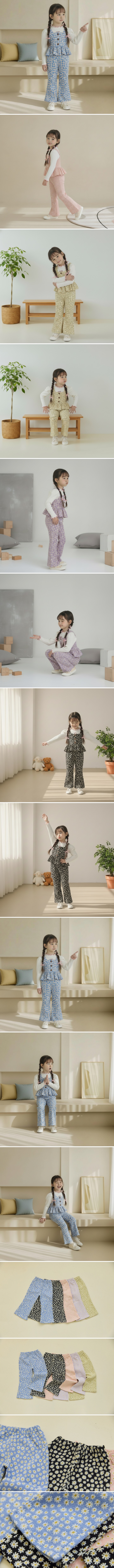 Orange Mom - Korean Children Fashion - #kidsshorts - Daisy Bootcut Pants