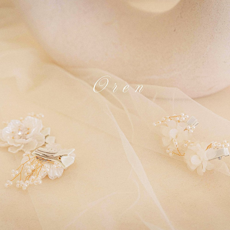 Oren - Korean Baby Fashion - #babyboutiqueclothing - Arin Pearl Flower Hair Pin Set (set of 2) - 2