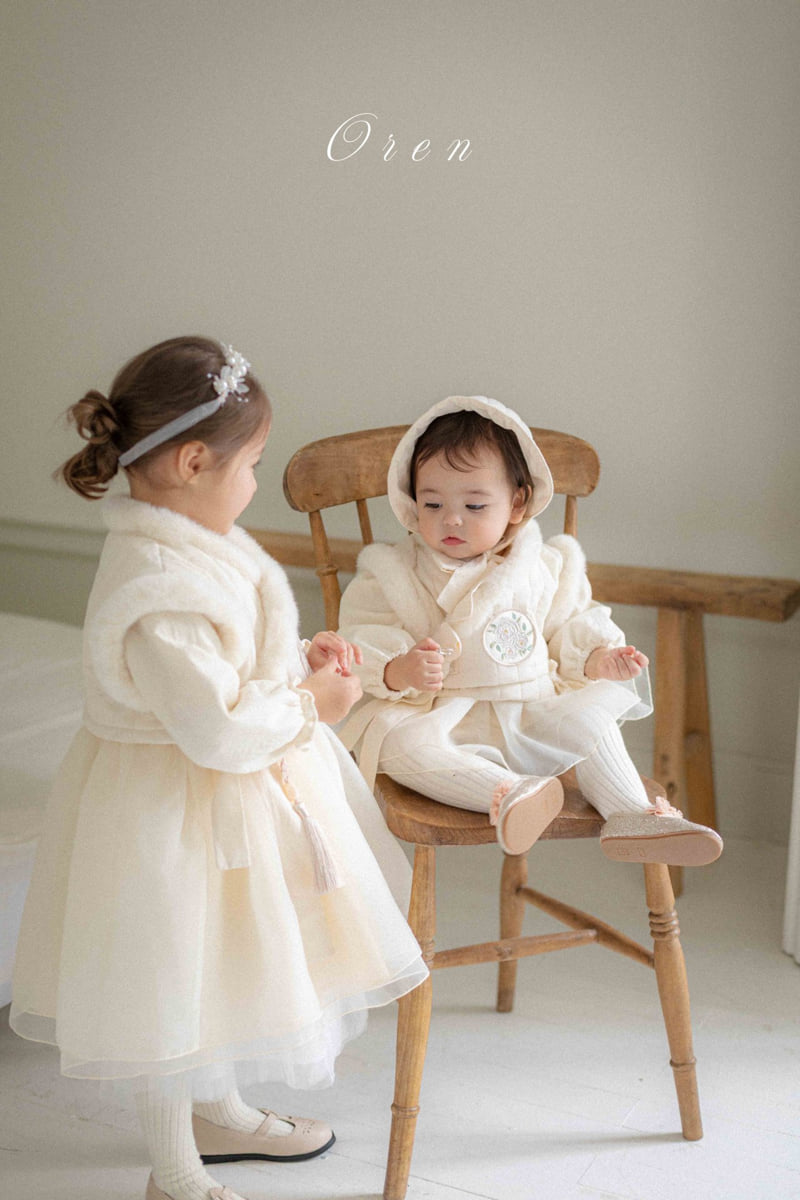 Oren - Korean Baby Fashion - #babylifestyle - Bebe Yoonseul Girls Hanbok Suit - 2