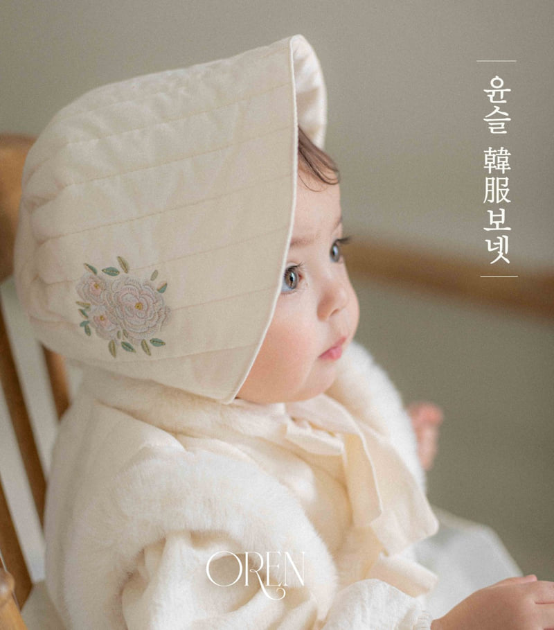 Oren - Korean Baby Fashion - #babyoninstagram - Yoonseul Quilted Bonnet