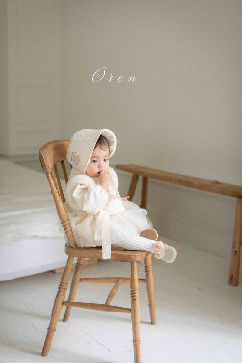 Oren - Korean Baby Fashion - #babyoutfit - Yoonseul Quilted Bonnet - 3
