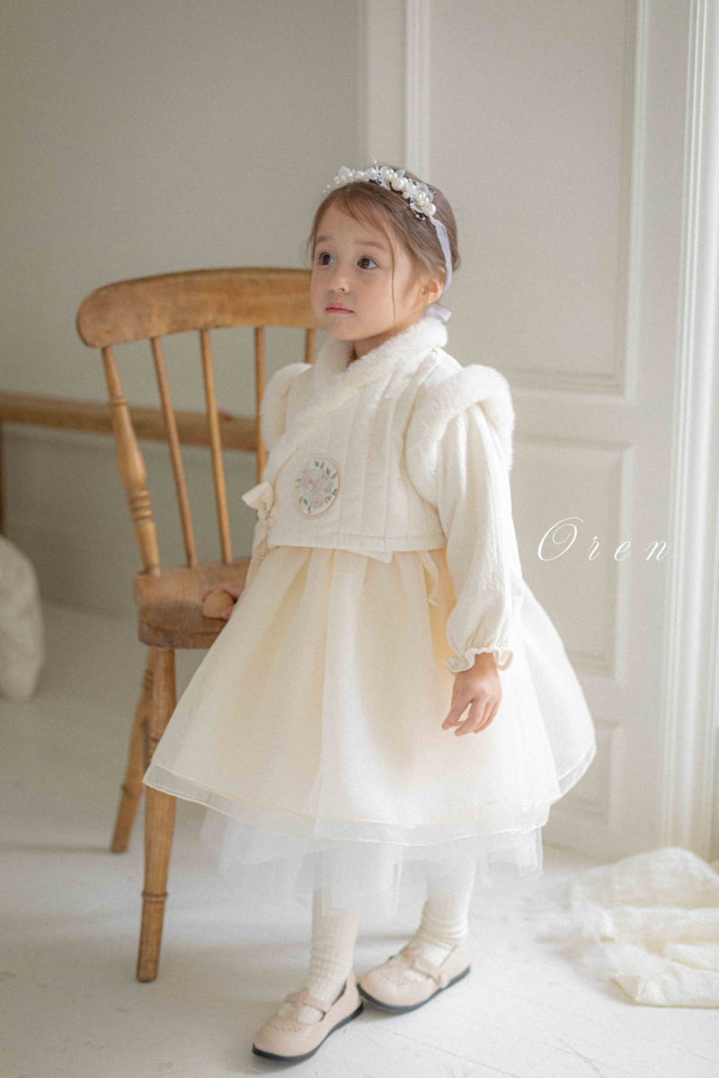 Oren - Korean Children Fashion - #magicofchildhood - Kids Yoonseul Girls Hanbok One-piece - 5