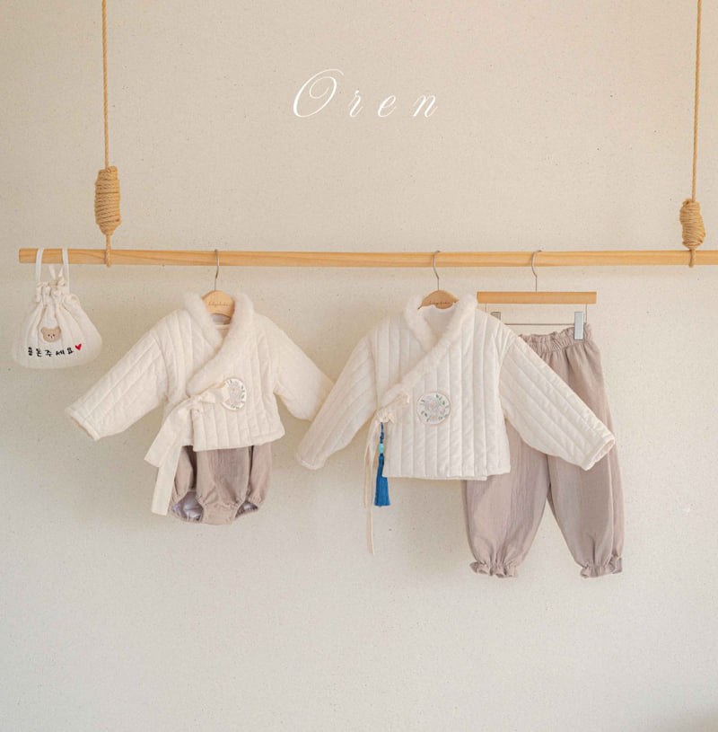 Oren - Korean Children Fashion - #toddlerclothing - Kids Yoonseul Boys Quilted Hanbok - 5