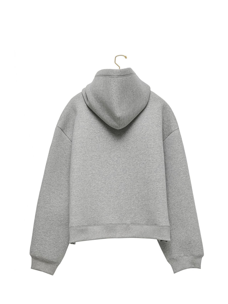 Paper Moon - Korean Women Fashion - #momslook - Oversized Neoprene Two Way Full Zipped Hoodie - 7