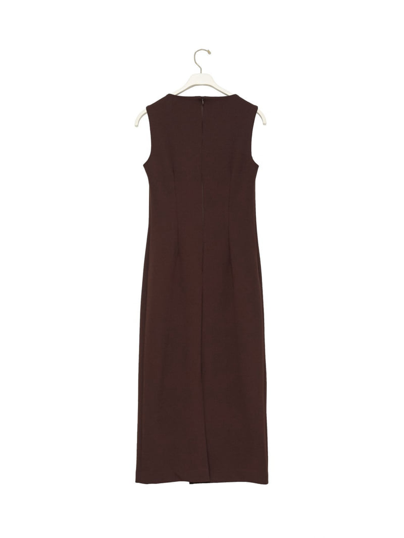 Paper Moon - Korean Women Fashion - #momslook - Crepe Pencil Line Midi Sleeveless Kelly Dress - 8