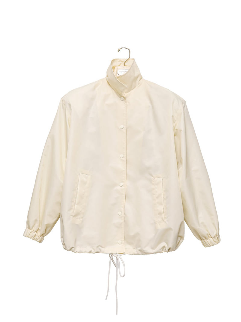 Paper Moon - Korean Women Fashion - #momslook - Oversized Padded Shoulder Snap Button Jacket - 5