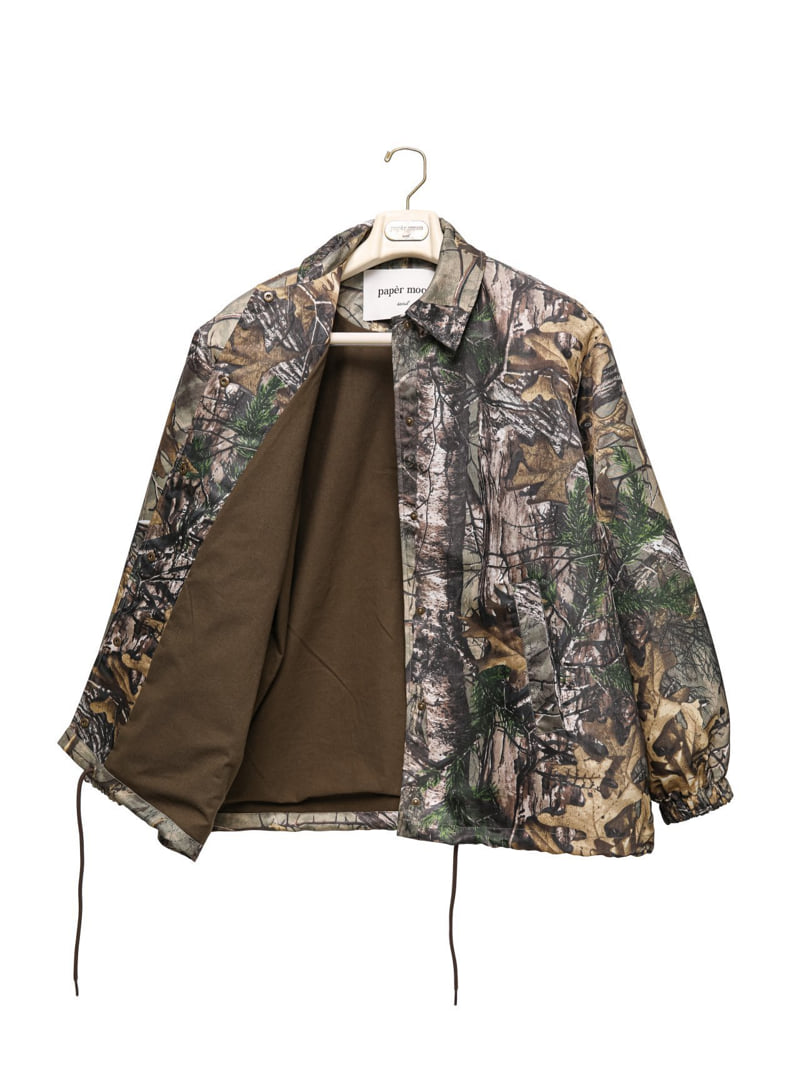 Paper Moon - Korean Women Fashion - #momslook - Oversized Padded Shoulder Snap Button Jacket - 7