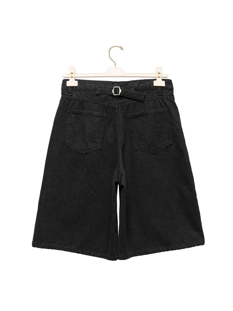 Paper Moon - Korean Women Fashion - #momslook - Classic Washed Wide Bermuda Pants - 7