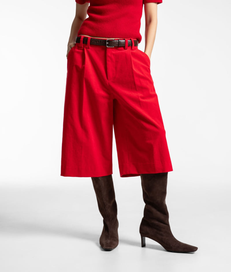 Paper Moon - Korean Women Fashion - #momslook - Classic Corduroy Bermuda Pants - 3