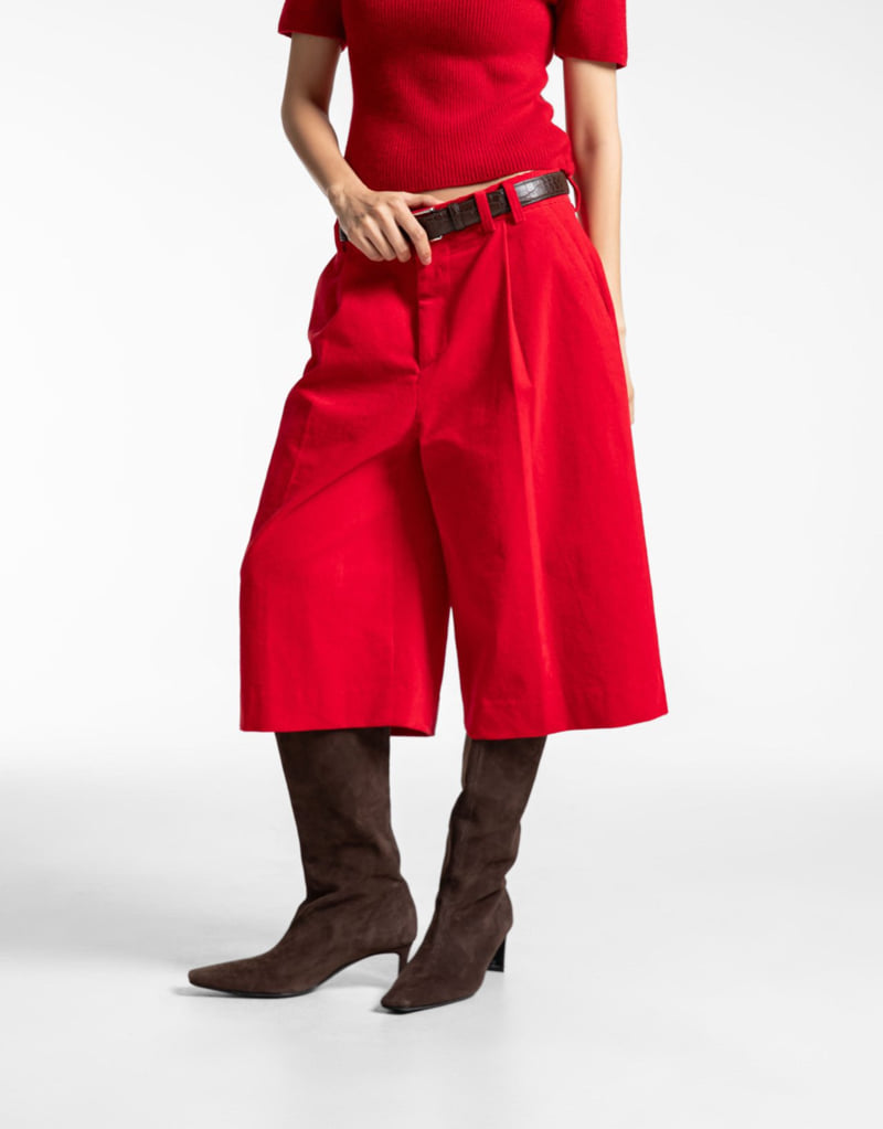 Paper Moon - Korean Women Fashion - #momslook - Classic Corduroy Bermuda Pants - 5