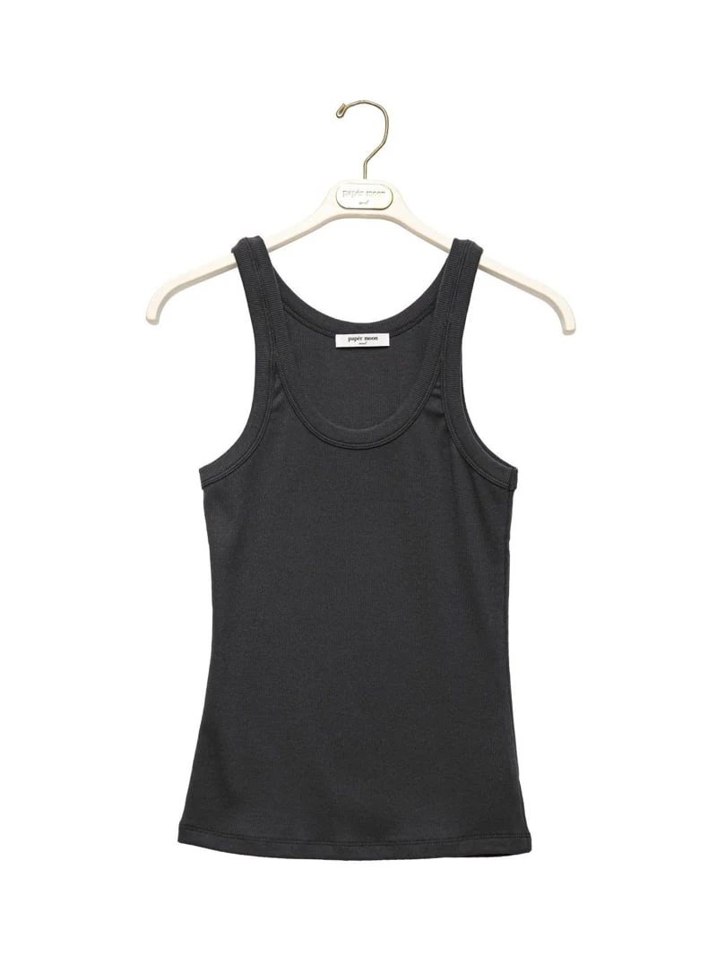 Paper Moon - Korean Women Fashion - #momslook - Sleeveless Rib Jersey Tank Top - 3
