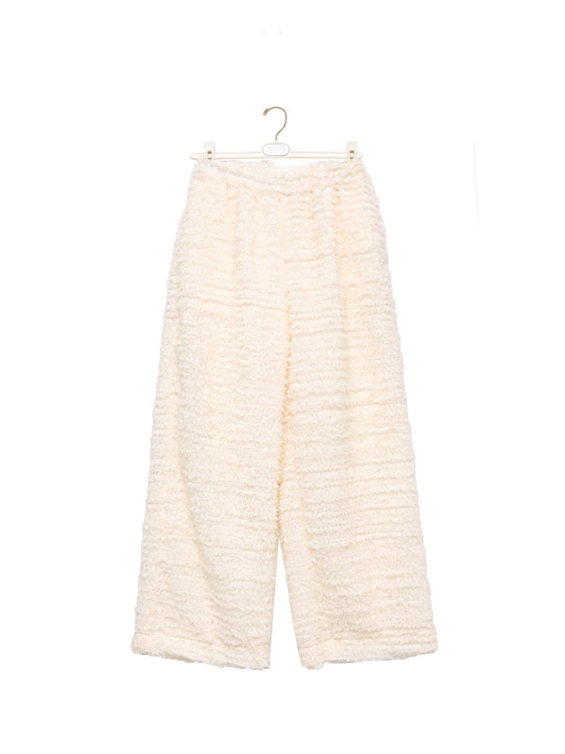 Paper Moon - Korean Women Fashion - #momslook - Lux Feather Lace Detail Wide Trousers - 12
