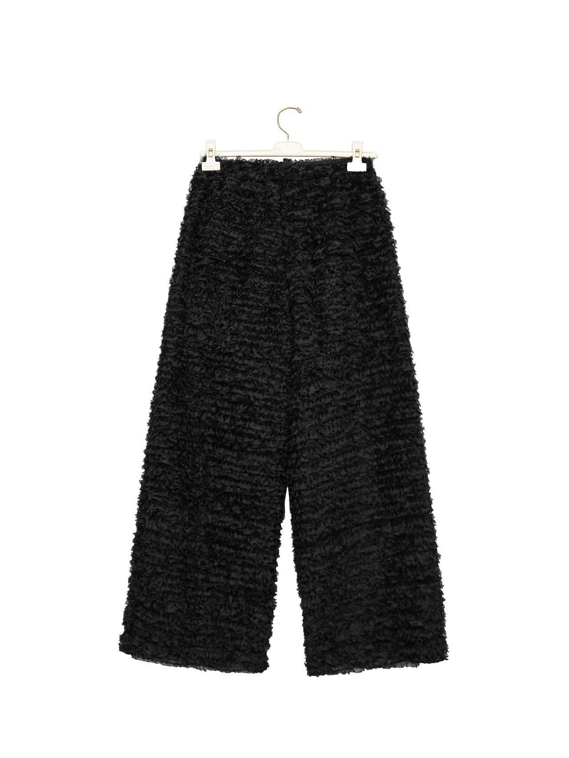 Paper Moon - Korean Women Fashion - #momslook - Lux Feather Lace Detail Wide Trousers - 6