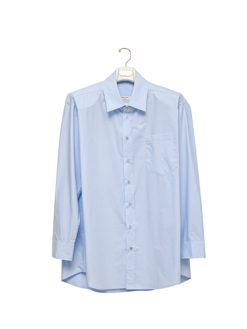 Paper Moon - Korean Women Fashion - #momslook - Maxi Padded Shoulder Cotton Shirt - 4