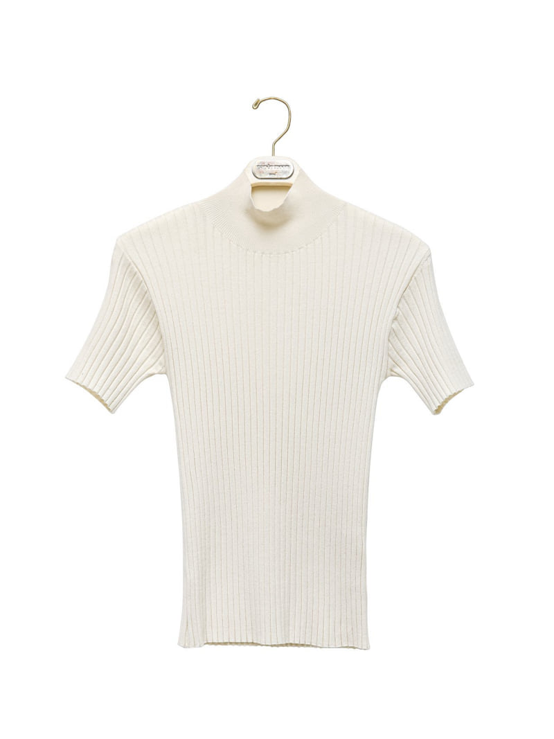 Paper Moon - Korean Women Fashion - #momslook - Classic Ribbed Half Turtleneck Knit Top - 5