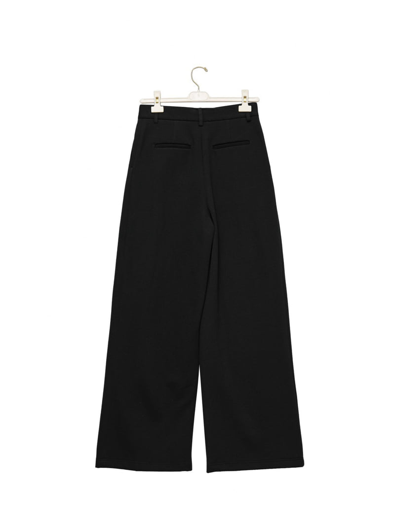 Paper Moon - Korean Women Fashion - #momslook - Sweat Wide Pintuck Trousers - 6
