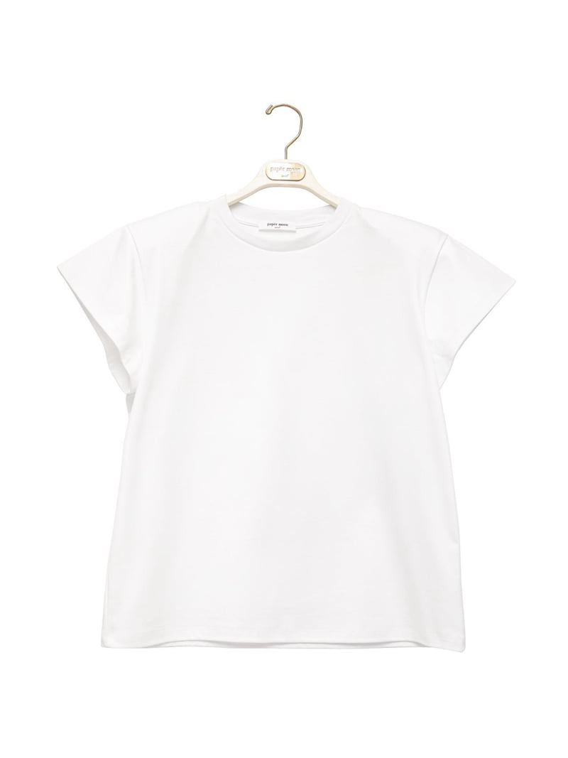Paper Moon - Korean Women Fashion - #womensfashion - Padded Shoulder Wing Sleeve Tee - 4