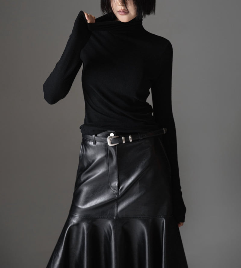 Paper Moon - Korean Women Fashion - #momslook - Soft Warm Texture Classic Turtleneck Tee