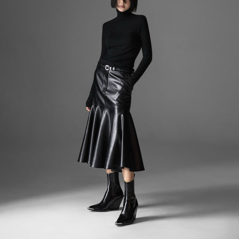 Paper Moon - Korean Women Fashion - #momslook - Soft Warm Texture Classic Turtleneck Tee - 2