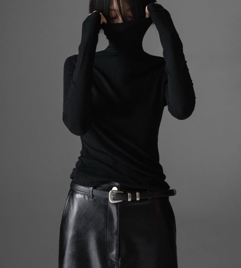 Paper Moon - Korean Women Fashion - #momslook - Soft Warm Texture Classic Turtleneck Tee - 3