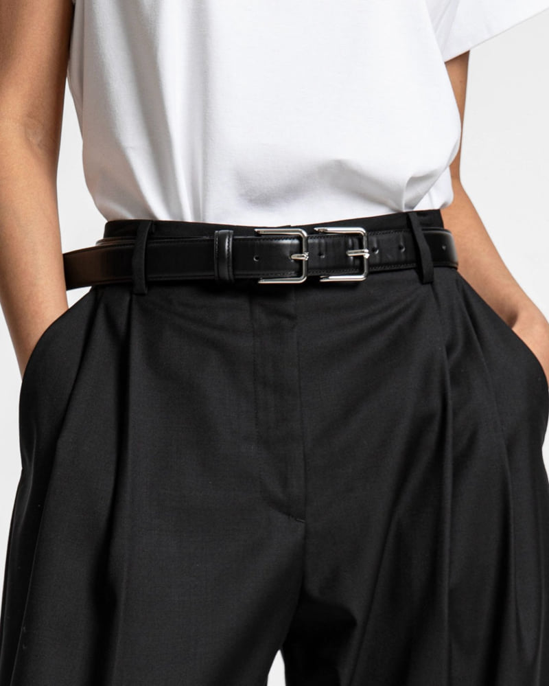 Paper Moon - Korean Women Fashion - #restrostyle - Double Pintuck Wool Baggy Slacks - 12
