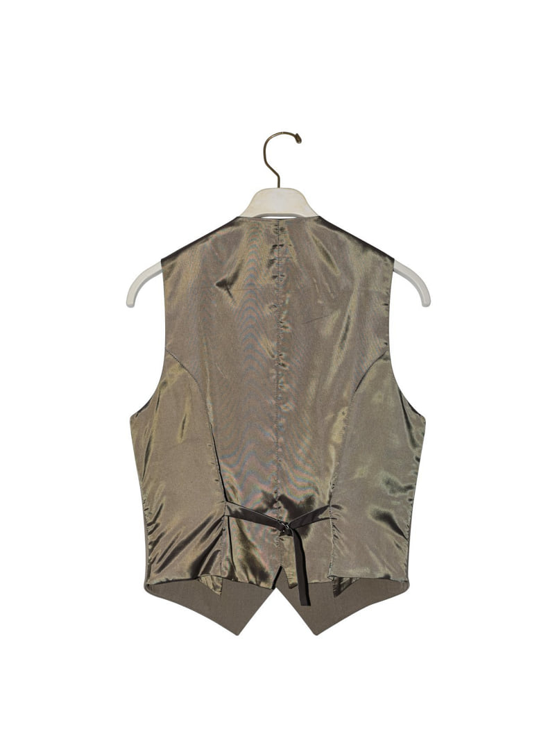 Paper Moon - Korean Women Fashion - #restrostyle - Five Button Down Tailored Suit Vest - 5